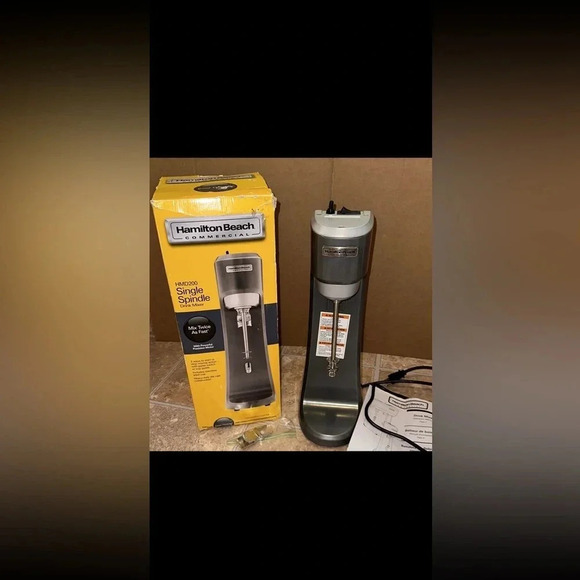 NIB hamilton beach commercial professional milkshake mixer single spindle HMD200 - Picture 2 of 2